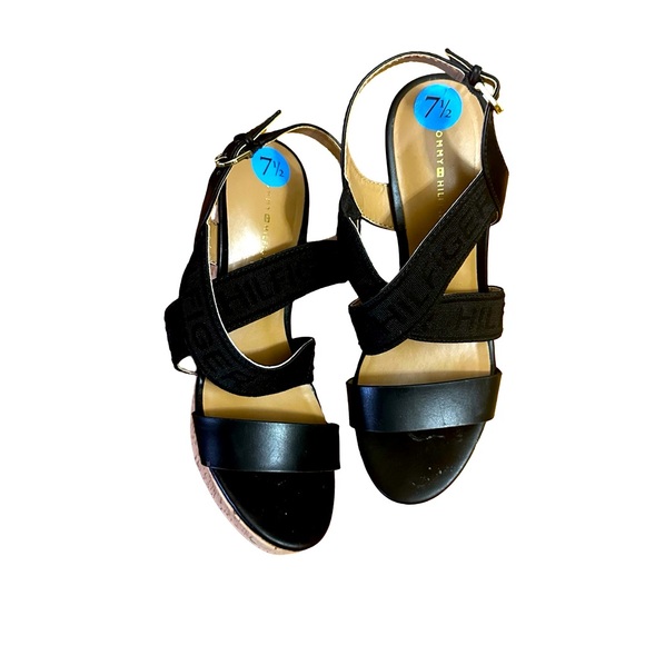 Tommy Hilfiger black women shoes /Like New/7.5 - Picture 1 of 5